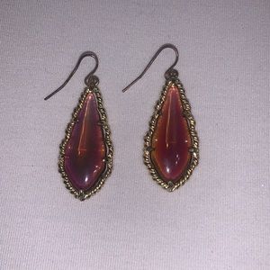 Purple Statement Earrings